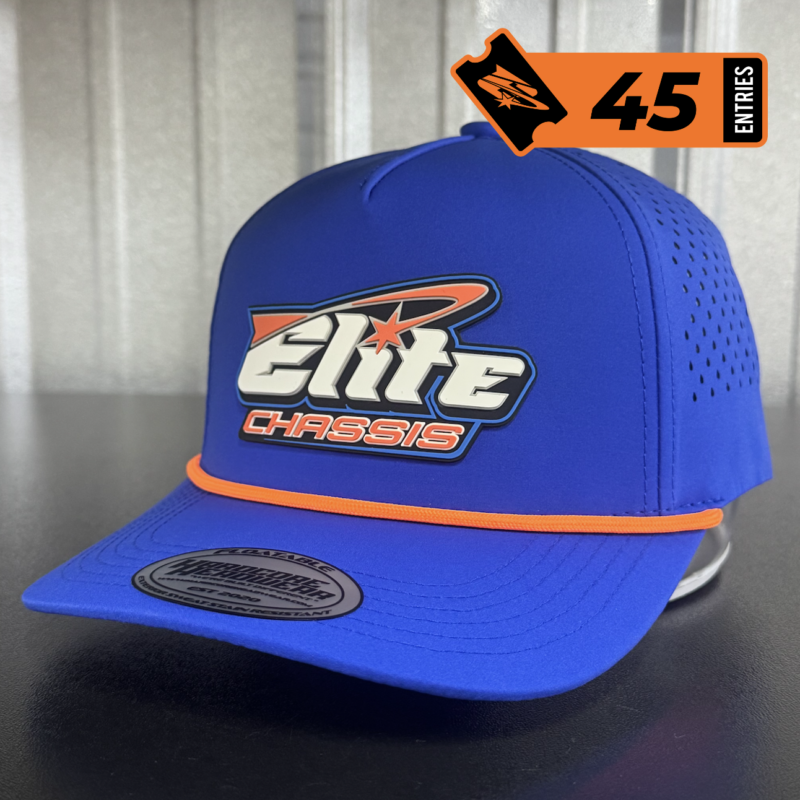 Elite Chassis - Rubber Patch Hat Royal - Image 1
